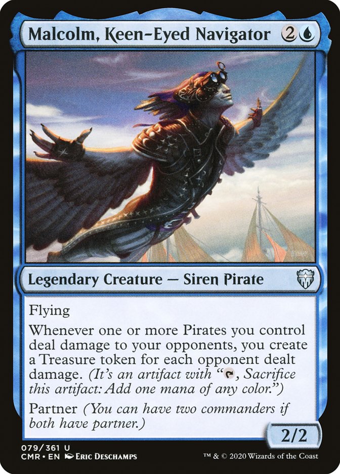 Malcolm, Keen-Eyed Navigator [Commander Legends] | Jomio and Rueliete's Cards and Comics