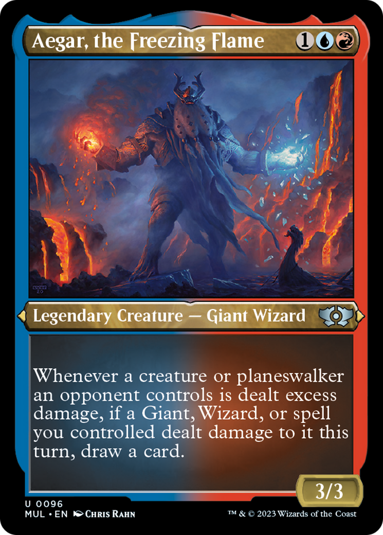 Aegar, the Freezing Flame (Foil Etched) [Multiverse Legends] | Jomio and Rueliete's Cards and Comics