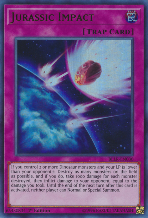 Jurassic Impact [BLLR-EN030] Ultra Rare | Jomio and Rueliete's Cards and Comics