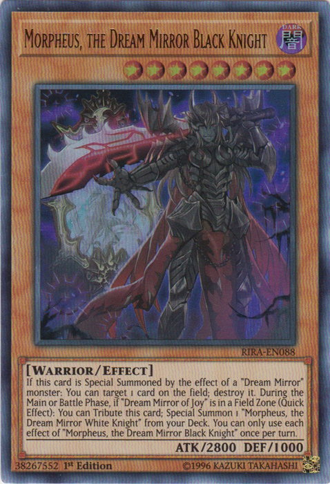 Morpheus, the Dream Mirror Black Knight [RIRA-EN088] Ultra Rare | Jomio and Rueliete's Cards and Comics