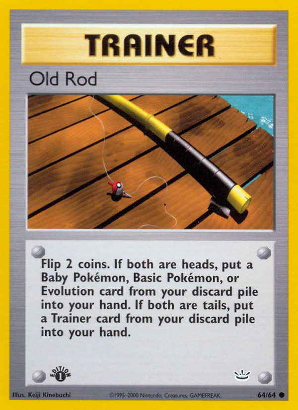 Old Rod (64/64) [Neo Revelation 1st Edition] | Jomio and Rueliete's Cards and Comics