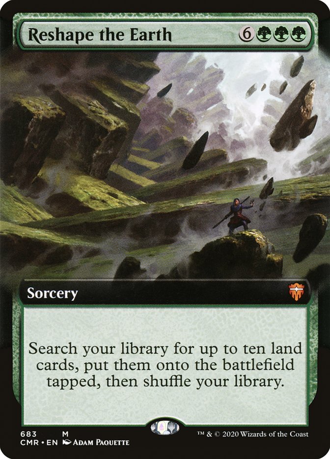 Reshape the Earth (Extended Art) [Commander Legends] | Jomio and Rueliete's Cards and Comics