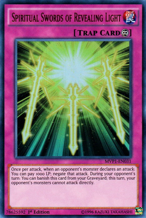 Spiritual Swords of Revealing Light [MVP1-EN031] Ultra Rare | Jomio and Rueliete's Cards and Comics
