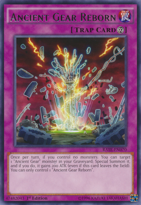 Ancient Gear Reborn [RATE-EN070] Rare | Jomio and Rueliete's Cards and Comics