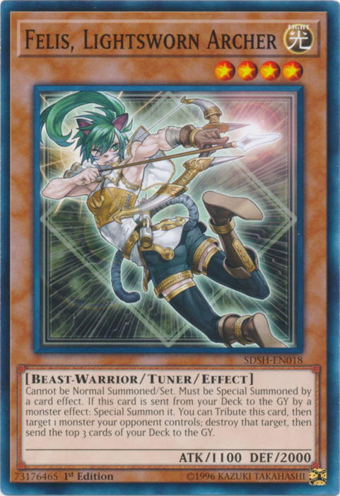 Felis, Lightsworn Archer [SDSH-EN018] Common | Jomio and Rueliete's Cards and Comics