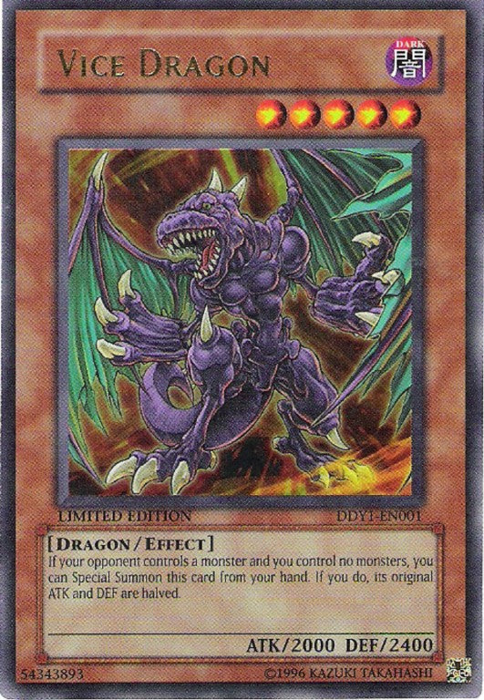 Vice Dragon (Promo) [DDY1-EN001] Ultra Rare | Jomio and Rueliete's Cards and Comics
