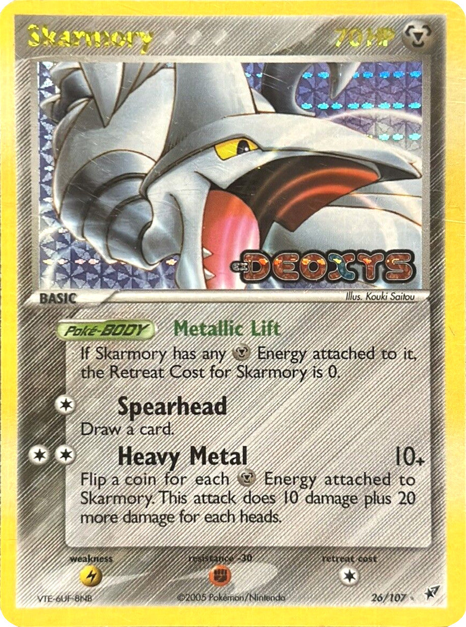 Skarmory (26/107) (Stamped) [EX: Deoxys] | Jomio and Rueliete's Cards and Comics