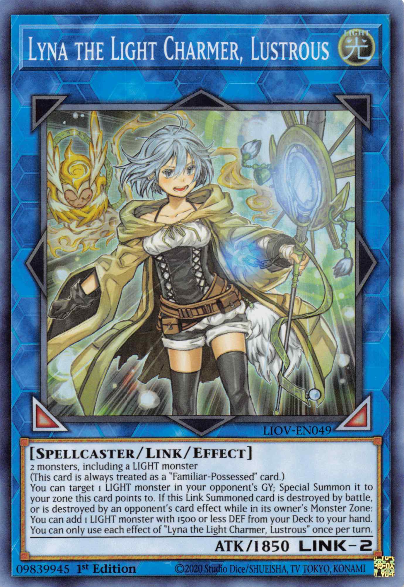 Lyna the Light Charmer, Lustrous [LIOV-EN049] Super Rare | Jomio and Rueliete's Cards and Comics