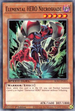Elemental HERO Necroshade [SGX1-ENA11] Common | Jomio and Rueliete's Cards and Comics