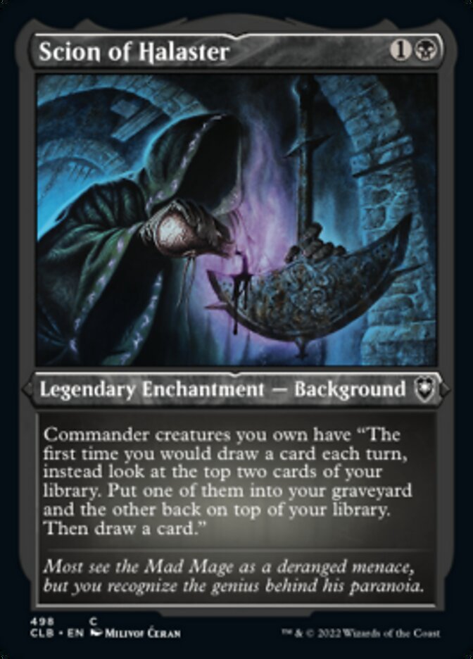 Scion of Halaster (Foil Etched) [Commander Legends: Battle for Baldur's Gate] | Jomio and Rueliete's Cards and Comics