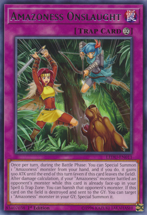Amazoness Onslaught [LEDU-EN011] Rare | Jomio and Rueliete's Cards and Comics