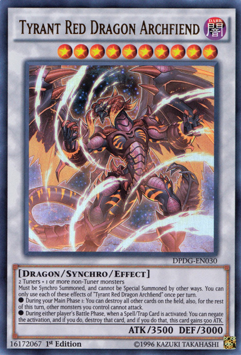 Tyrant Red Dragon Archfiend [DPDG-EN030] Ultra Rare | Jomio and Rueliete's Cards and Comics