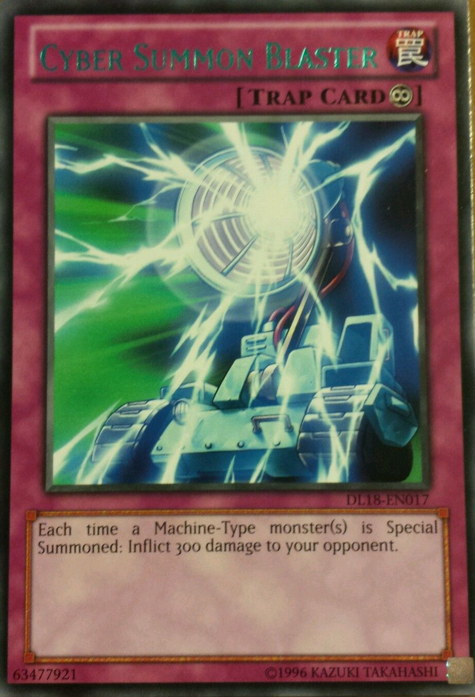 Cyber Summon Blaster (Green) [DL18-EN017] Rare | Jomio and Rueliete's Cards and Comics