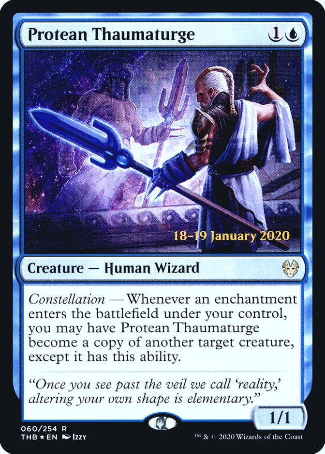 Protean Thaumaturge [Theros Beyond Death Prerelease Promos] | Jomio and Rueliete's Cards and Comics