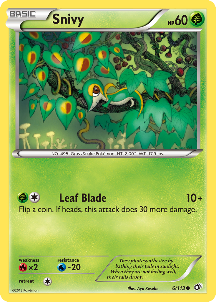 Snivy (6/113) [Black & White: Legendary Treasures] | Jomio and Rueliete's Cards and Comics