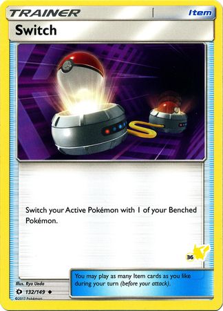 Switch (132/149) (Pikachu Stamp #36) [Battle Academy 2020] | Jomio and Rueliete's Cards and Comics