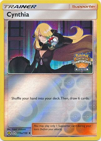 Cynthia (119a/156) (Regional Championship Promo) [Sun & Moon: Ultra Prism] | Jomio and Rueliete's Cards and Comics