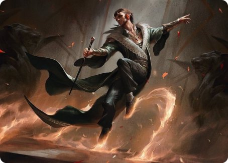 Fleetfoot Dancer Art Card [Streets of New Capenna Art Series] | Jomio and Rueliete's Cards and Comics