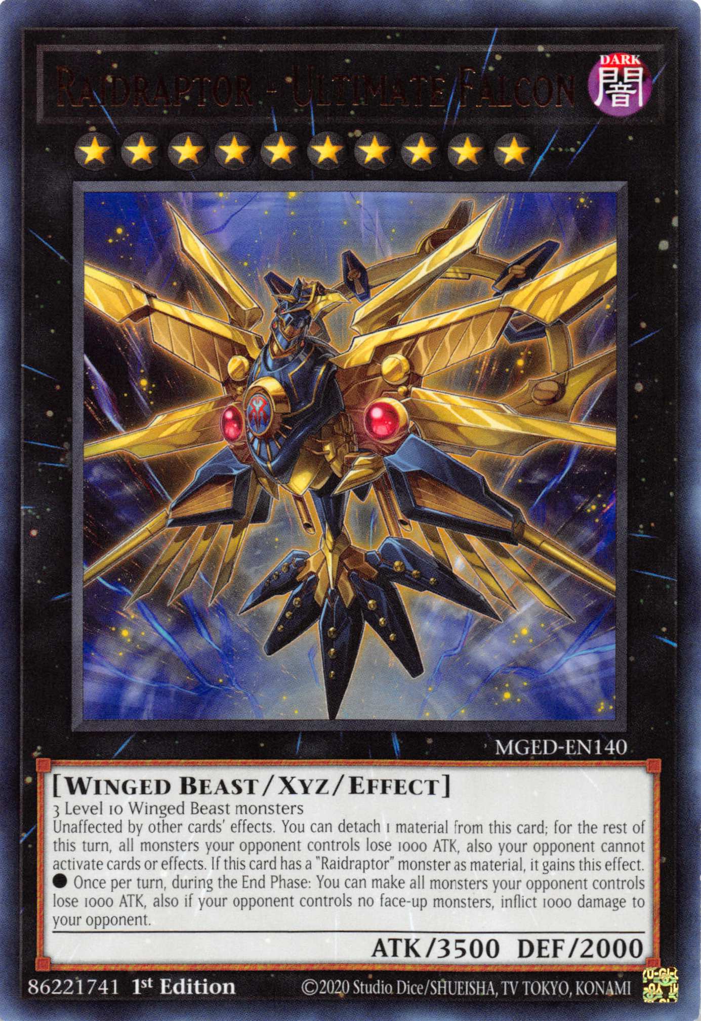 Raidraptor - Ultimate Falcon [MGED-EN140] Rare | Jomio and Rueliete's Cards and Comics