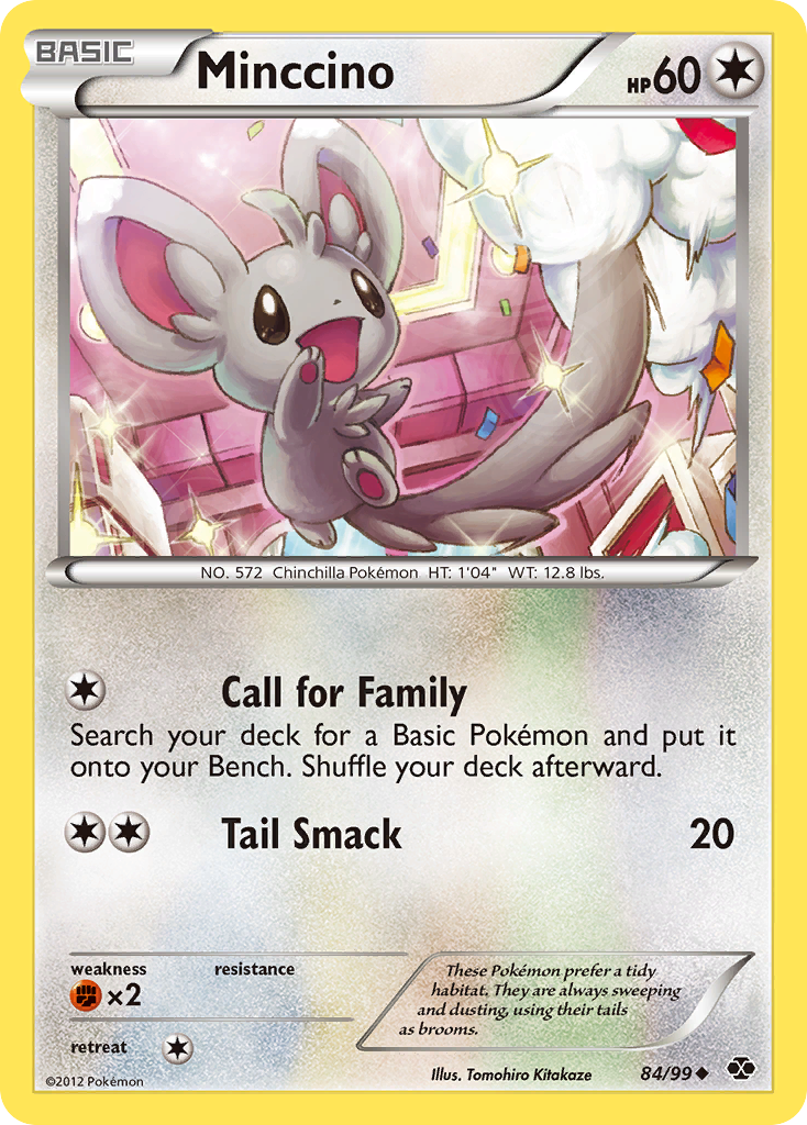 Minccino (84/99) [Black & White: Next Destinies] | Jomio and Rueliete's Cards and Comics