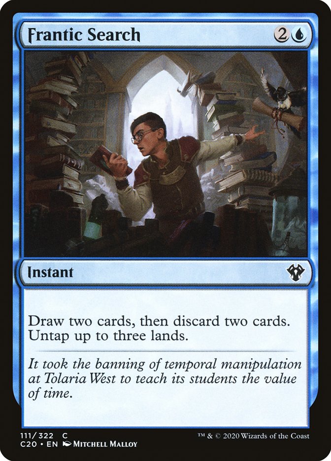 Frantic Search [Commander 2020] | Jomio and Rueliete's Cards and Comics