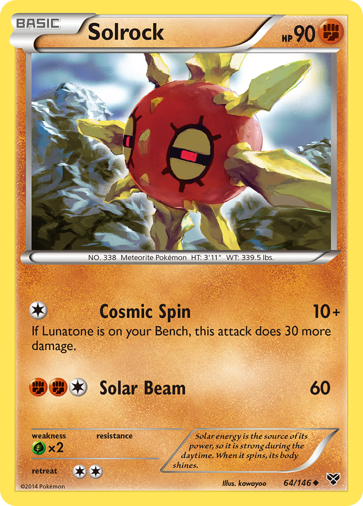 Solrock (64/146) [XY: Base Set] | Jomio and Rueliete's Cards and Comics