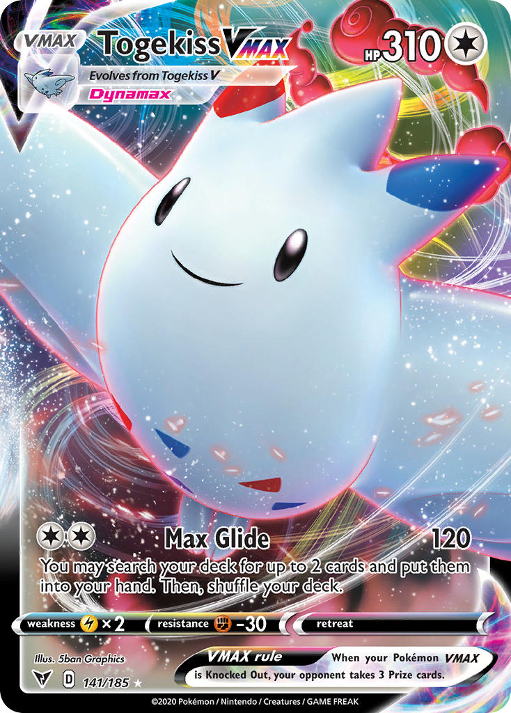 Togekiss VMAX (141/185) [Sword & Shield: Vivid Voltage] | Jomio and Rueliete's Cards and Comics