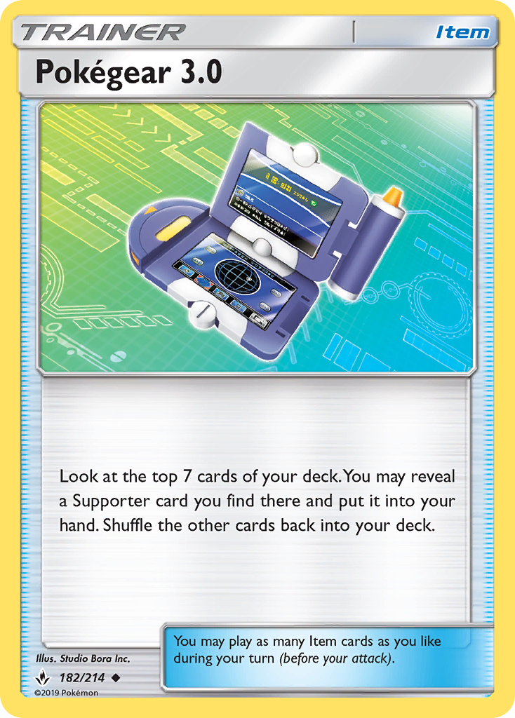 Pokegear 3.0 (182/214) [Sun & Moon: Unbroken Bonds] | Jomio and Rueliete's Cards and Comics