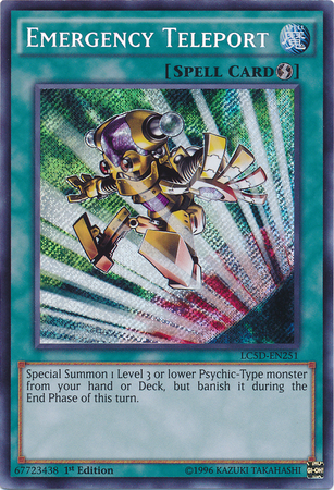 Emergency Teleport [LC5D-EN251] Secret Rare | Jomio and Rueliete's Cards and Comics