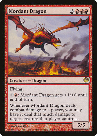 Mordant Dragon [Duel Decks: Knights vs. Dragons] | Jomio and Rueliete's Cards and Comics