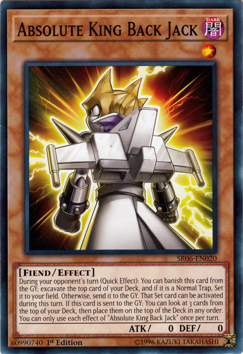 Absolute King Back Jack [SR06-EN020] Common | Jomio and Rueliete's Cards and Comics