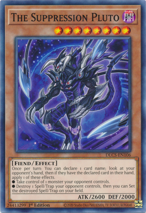 The Suppression Pluto [DLCS-EN106] Common | Jomio and Rueliete's Cards and Comics
