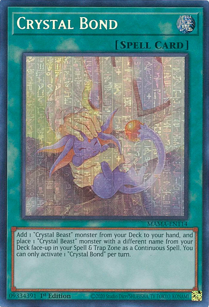 Crystal Bond [MAMA-EN114] Ultra Pharaoh's Rare | Jomio and Rueliete's Cards and Comics