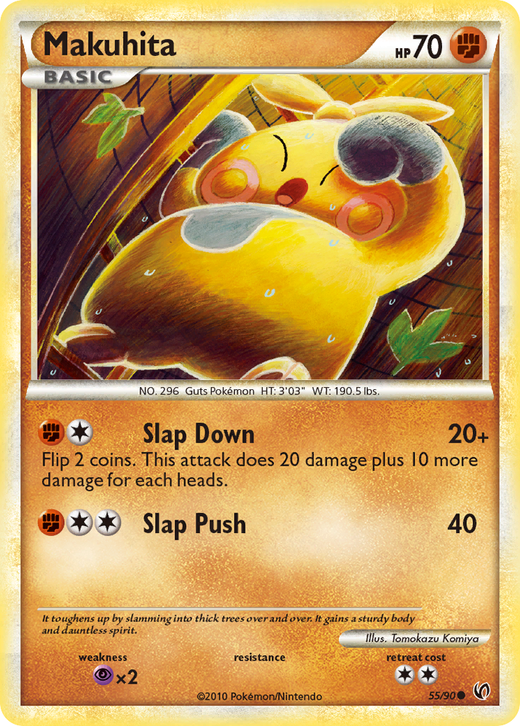 Makuhita (55/90) [HeartGold & SoulSilver: Undaunted] | Jomio and Rueliete's Cards and Comics