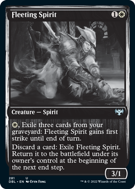 Fleeting Spirit [Innistrad: Double Feature] | Jomio and Rueliete's Cards and Comics