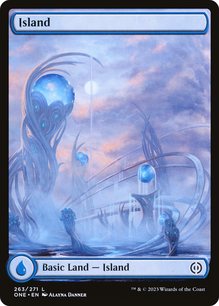 Island (263) (Full-Art) [Phyrexia: All Will Be One] | Jomio and Rueliete's Cards and Comics