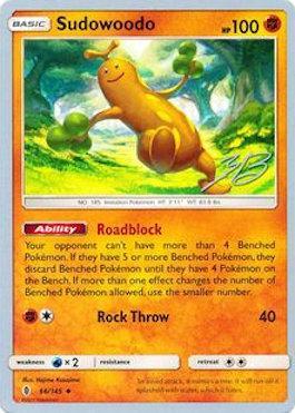 Sudowoodo (66/145) (Ice Path FTW - Zachary Bokhari) [World Championships 2017] | Jomio and Rueliete's Cards and Comics