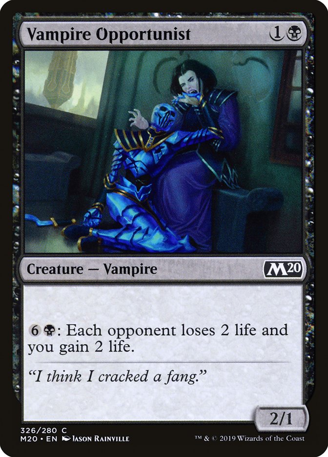 Vampire Opportunist [Core Set 2020] | Jomio and Rueliete's Cards and Comics