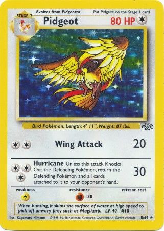 Pidgeot (8/64) [Jungle Unlimited] | Jomio and Rueliete's Cards and Comics