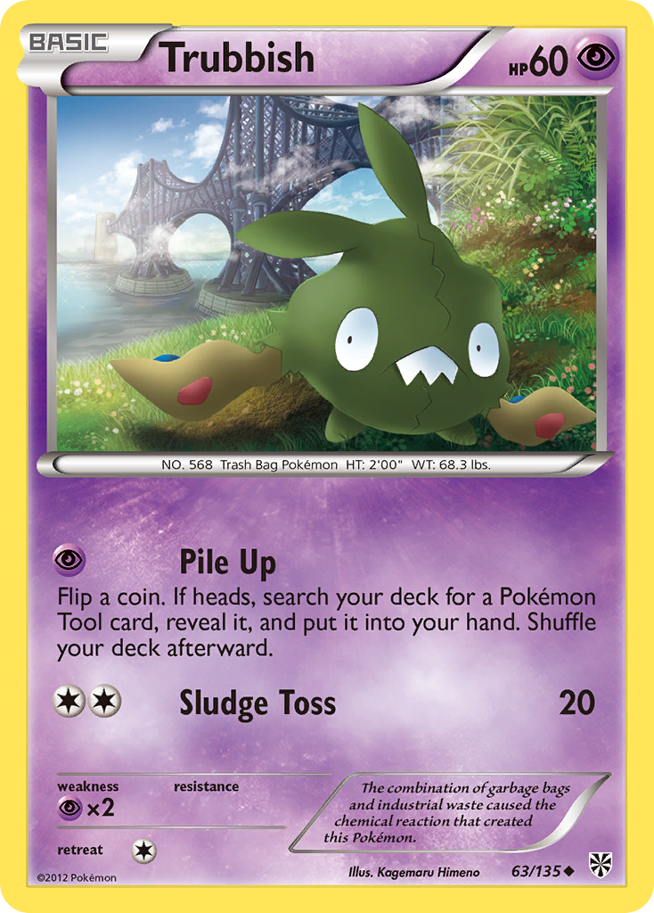 Trubbish (63/135) [Black & White: Plasma Storm] | Jomio and Rueliete's Cards and Comics