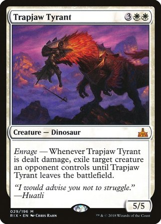 Trapjaw Tyrant [Rivals of Ixalan] | Jomio and Rueliete's Cards and Comics