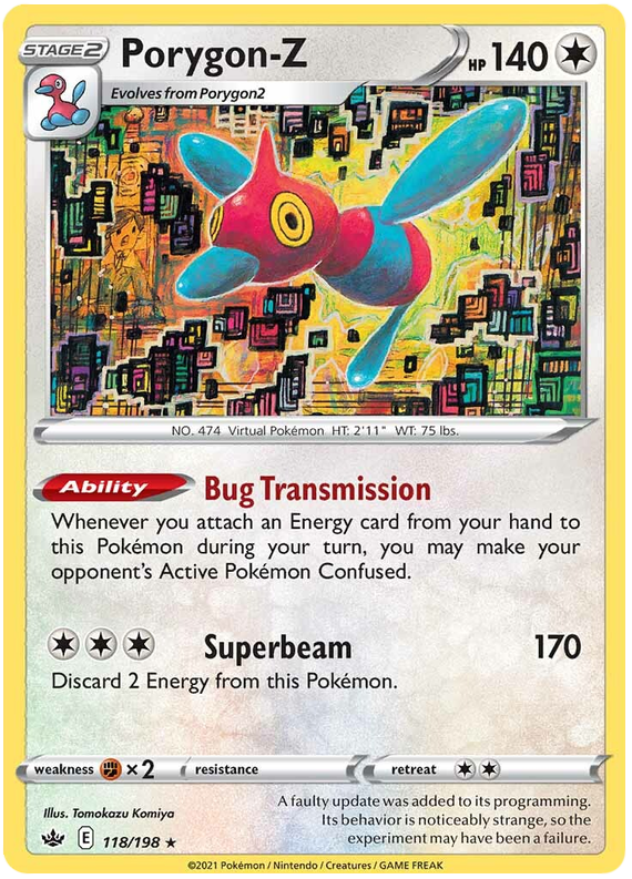 Porygon-Z (118/198) [Sword & Shield: Chilling Reign] | Jomio and Rueliete's Cards and Comics