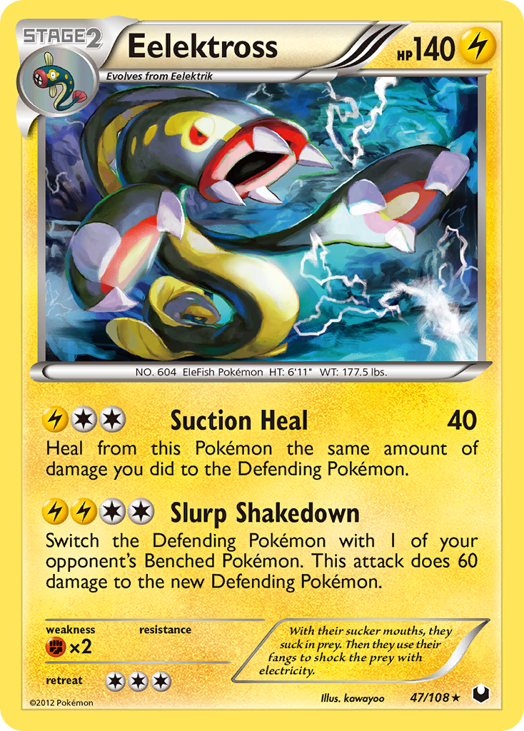 Eelektross (47/108) [Black & White: Dark Explorers] | Jomio and Rueliete's Cards and Comics