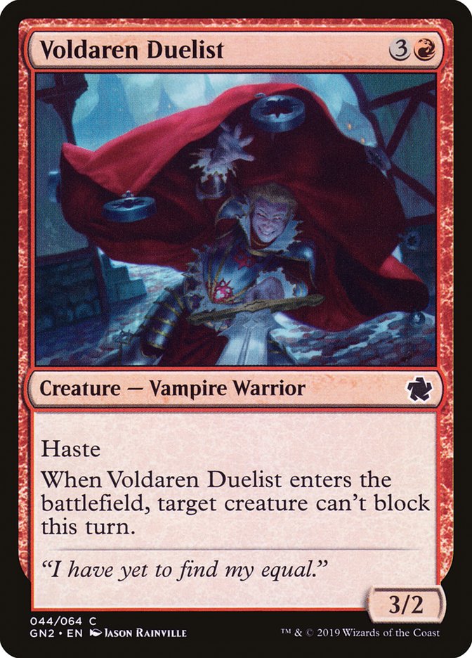 Voldaren Duelist [Game Night 2019] | Jomio and Rueliete's Cards and Comics