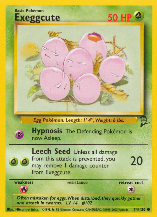 Exeggcute (74/130) [Base Set 2] | Jomio and Rueliete's Cards and Comics