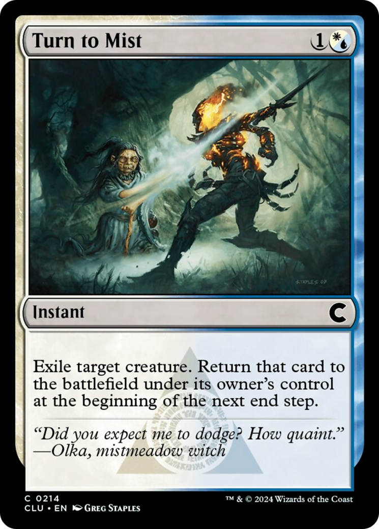 Turn to Mist [Ravnica: Clue Edition] | Jomio and Rueliete's Cards and Comics