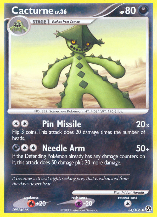 Cacturne (34/106) [Diamond & Pearl: Great Encounters] | Jomio and Rueliete's Cards and Comics