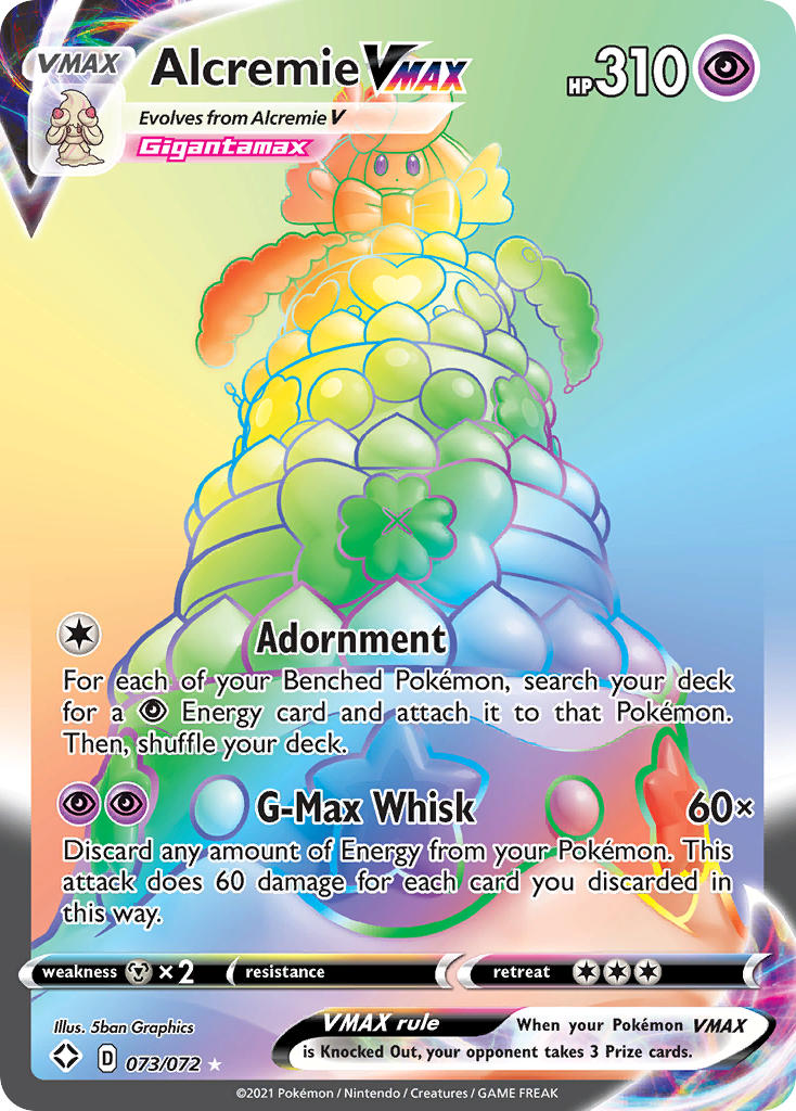 Alcremie VMAX (073/072) [Sword & Shield: Shining Fates] | Jomio and Rueliete's Cards and Comics