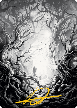 Forest 1 Art Card (Gold-Stamped Signature) [Innistrad: Midnight Hunt Art Series] | Jomio and Rueliete's Cards and Comics