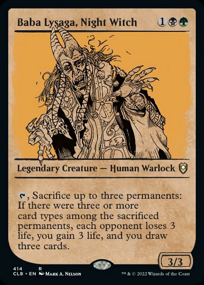Baba Lysaga, Night Witch (Showcase) [Commander Legends: Battle for Baldur's Gate] | Jomio and Rueliete's Cards and Comics